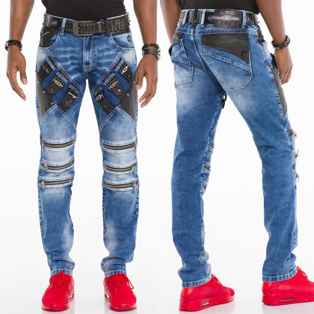 CIPO & BAXX kalhoty pánské CD461 slim fit L:34 jeans džíny 30, jeans