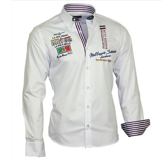 BINDER DE LUXE košile pánská 81605 dlouhý rukáv L, bílá
