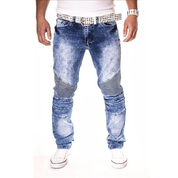 KC-1981 kalhoty pánské 3126 jeans džíny prošívané kolena 30, jeans