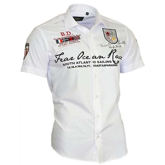BINDER DE LUXE košile pánská 80605 krátký rukáv XL, bílá