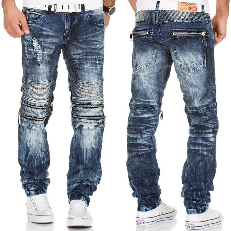 KOSMO LUPO kalhoty pánské KM143 jeans džíny 36, jeans