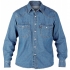 DUKE košile pánská KS1023 Western Style Denim Shirt riflová nadměrná velikost
