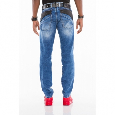 CIPO & BAXX kalhoty pánské CD461 slim fit L:34 jeans džíny