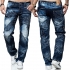 KOSMO LUPO kalhoty pánské KM130 jeans džíny