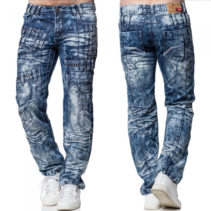KOSMO LUPO kalhoty pánské KM8004 džíny, jeans - EGO-MAN.CZ