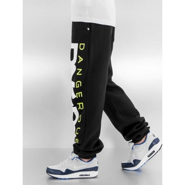 Dangerous DNGRS kalhoty pánské Classic Sweat Pants Black/Green tepláky