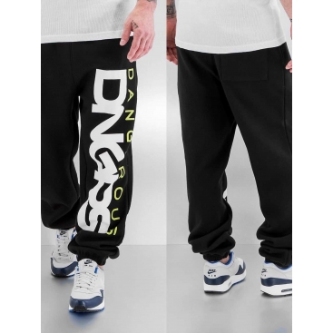 Dangerous DNGRS kalhoty pánské Classic Sweat Pants Black/Green tepláky