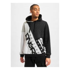 Dangerous DNGRS mikina pánská Hoodie DNGRS Hoody in black nadměrná velikost