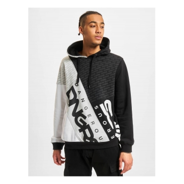 Dangerous DNGRS mikina pánská Hoodie DNGRS Hoody in black nadměrná velikost