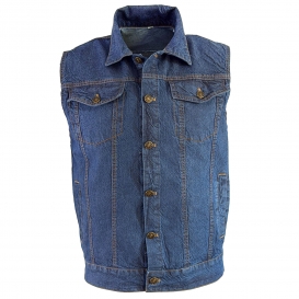 vesta pánská jeans džínová nadměrné velikosti