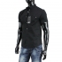 CARISMA košile pánská 9023 krátký rukáv slim fit černá