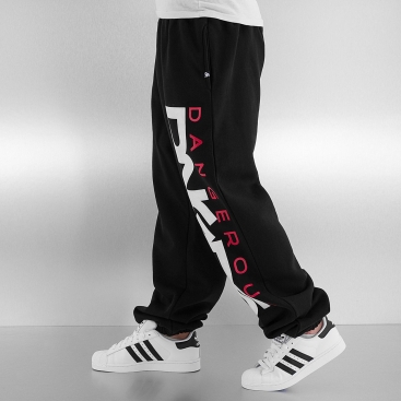 Dangerous DNGRS kalhoty pánské Classic Sweat Pants Black/Red tepláky